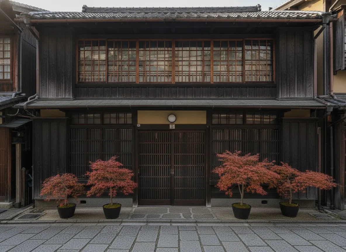 exterior — Restored 1932 Machiya on a Yanaka Temple Lane